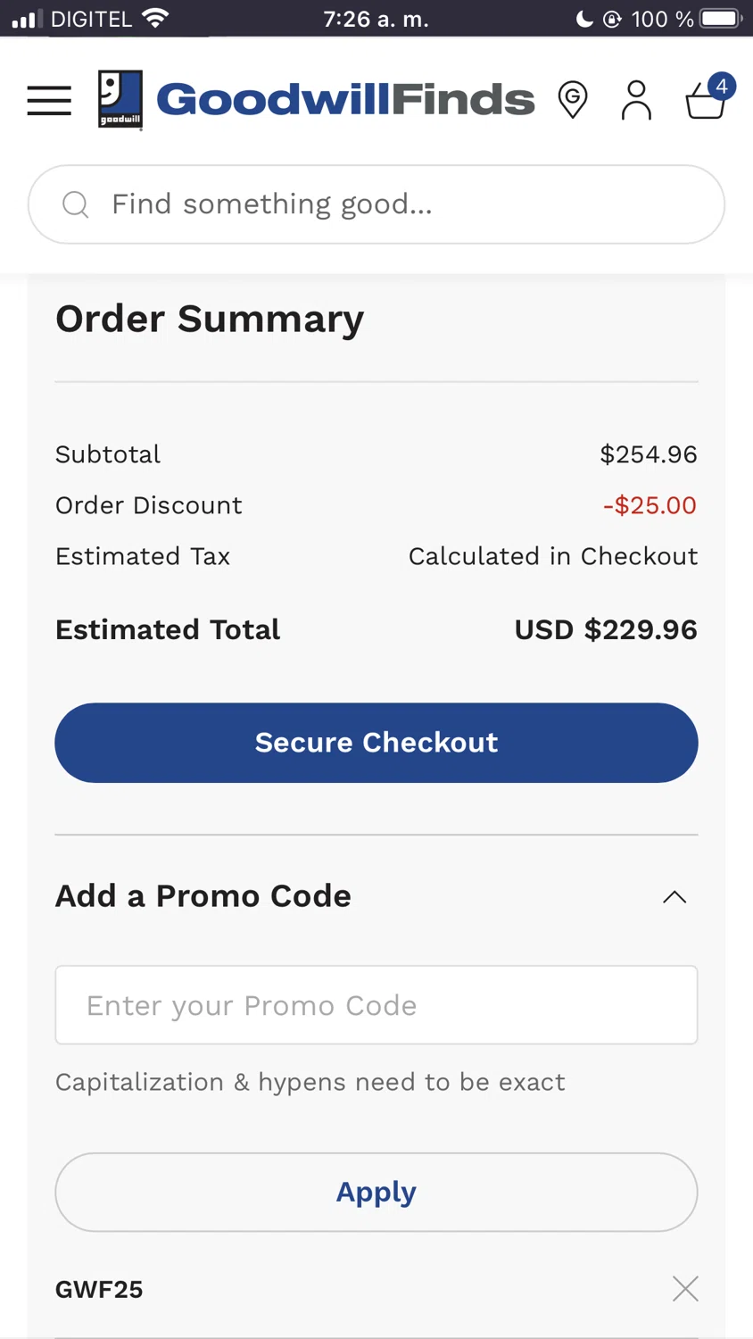 how to use GoodwillFinds coupons