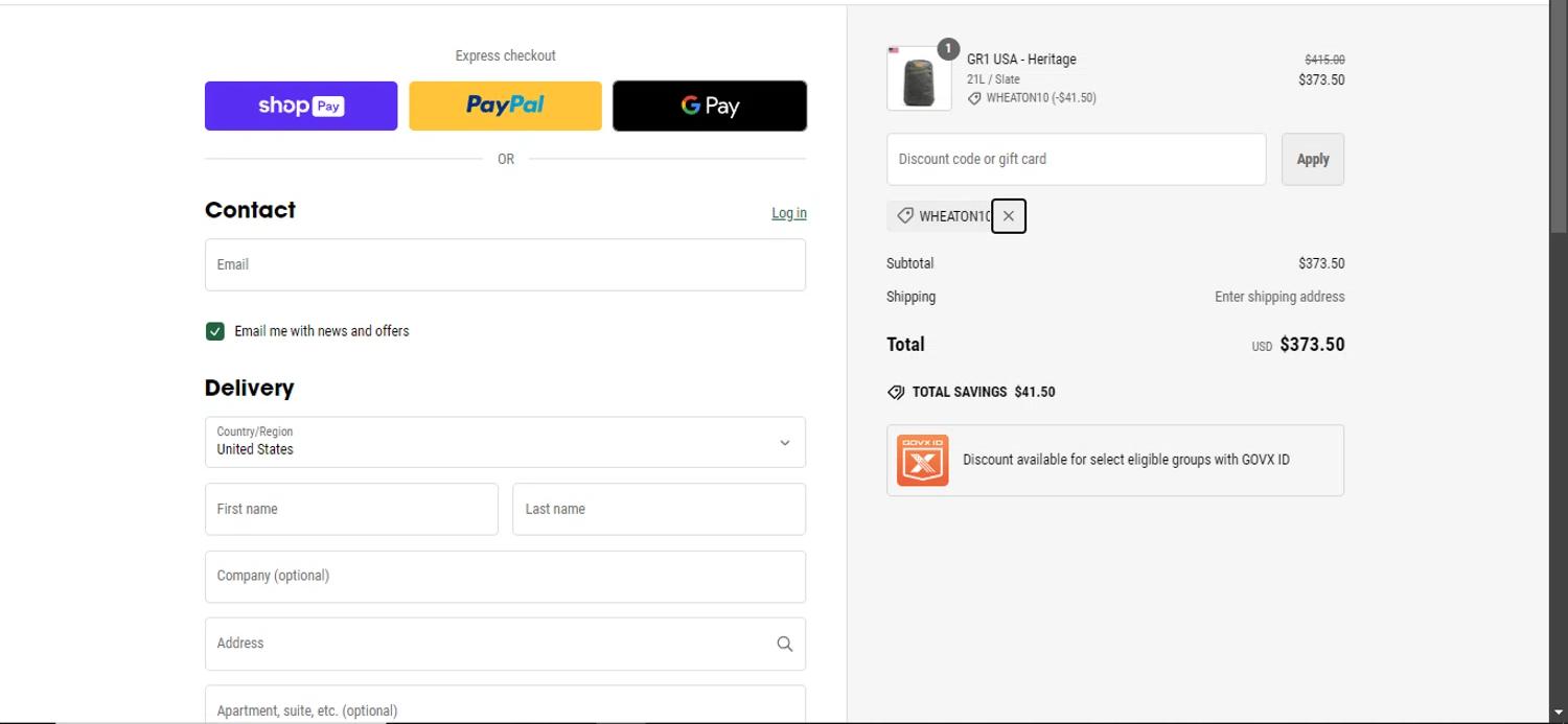 how to use GORUCK coupons