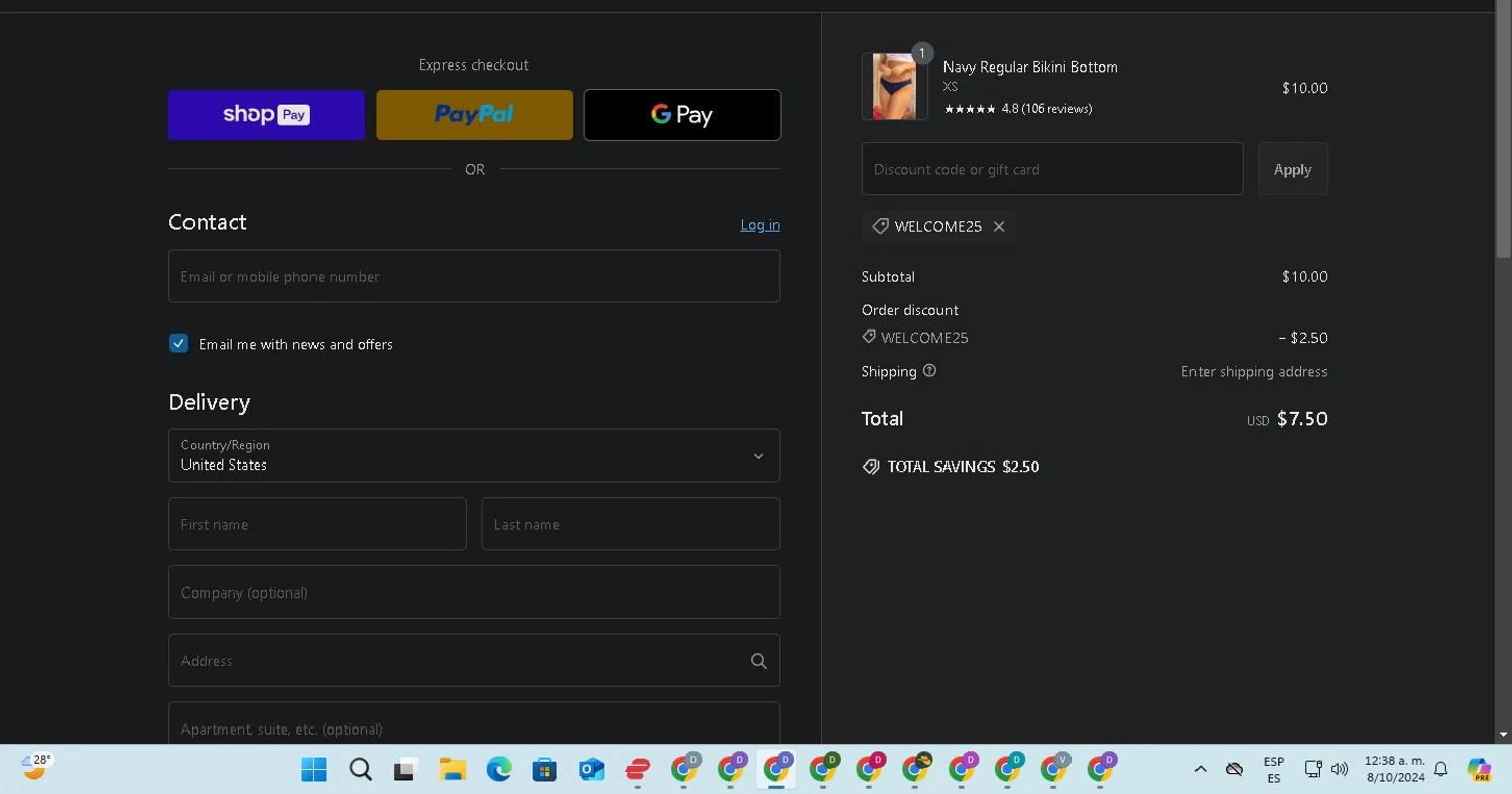 where to use Hapari promo code box