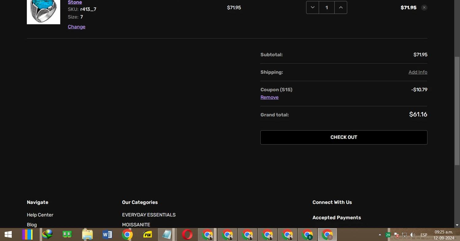 where to use HarlemBling promo code box