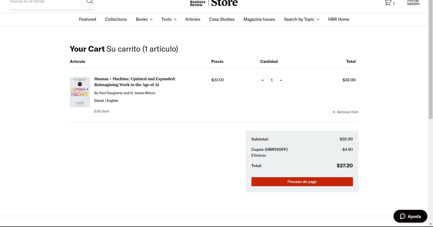 how to use Harvard Business Review coupons