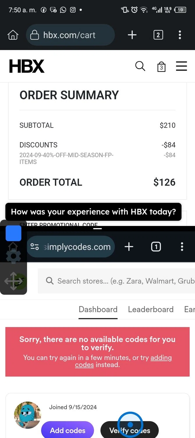 how to use HBX coupons