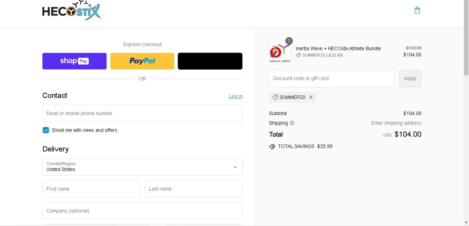 where to use Highspots promo code box