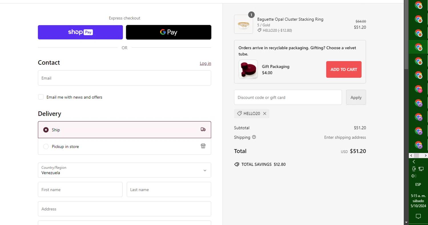 where to use Hillberg & Berk promo code box