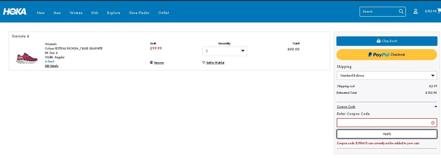 how to use Hoka coupons