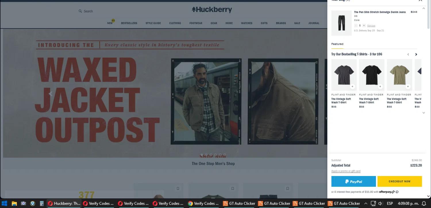 where to use Huckleberry promo code box