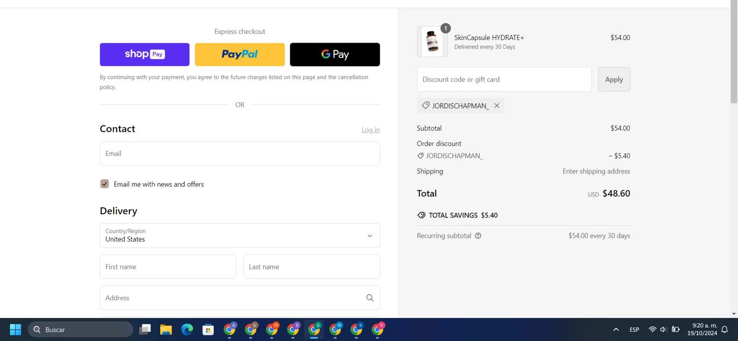 where to use Hush And Hush promo code box