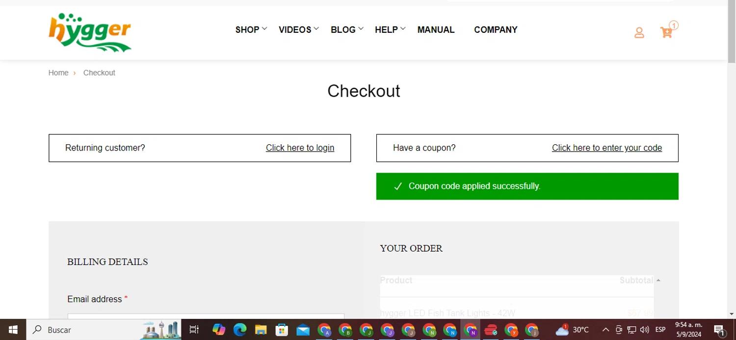 how to use Hygger Aquarium coupons