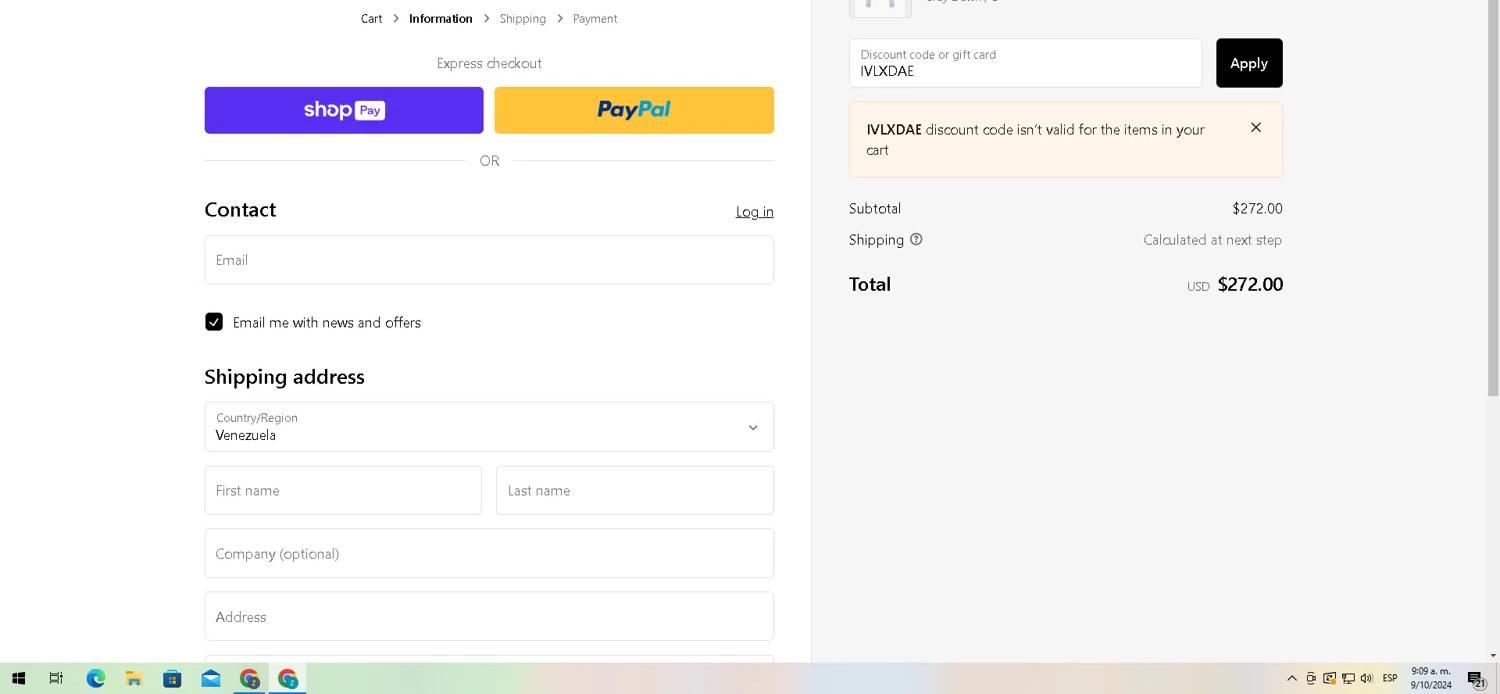 where to use IVL Collective promo code box
