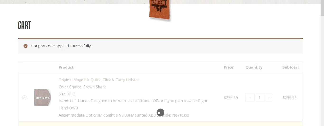 how to use JM4 Tactical coupons