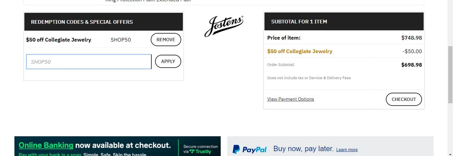 how to use Jostens coupons