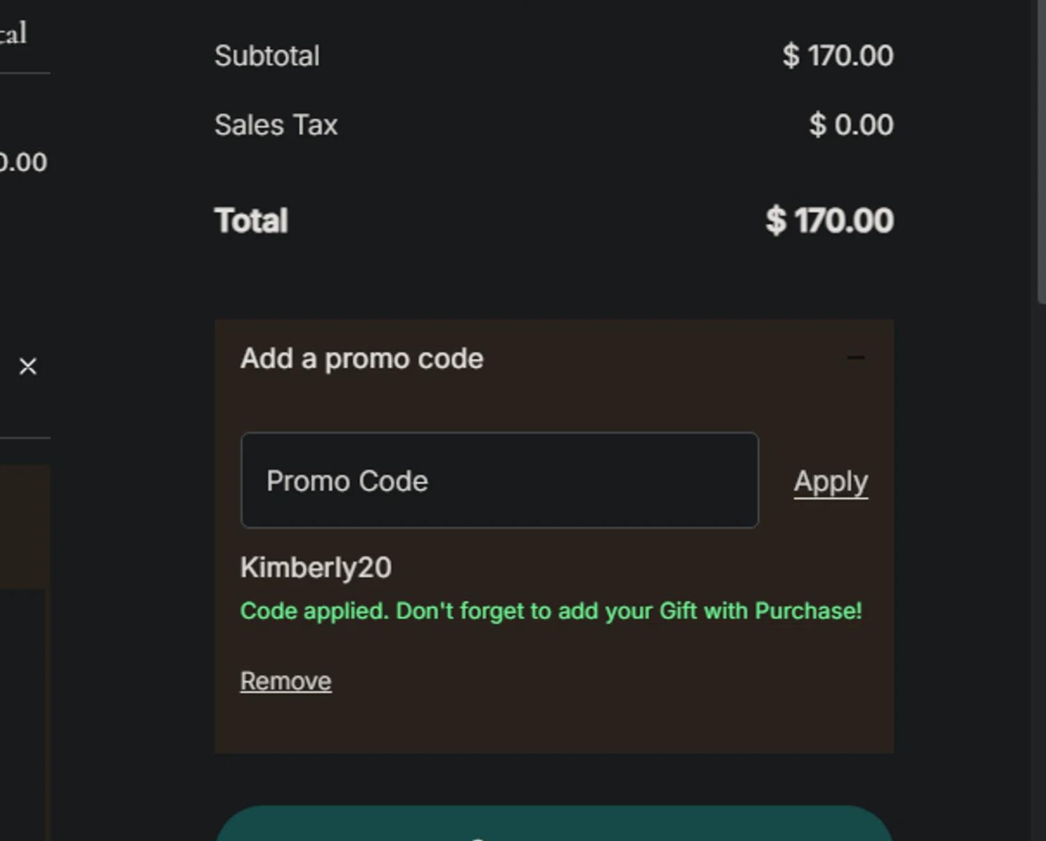 where to use Kendra Scott promo code box