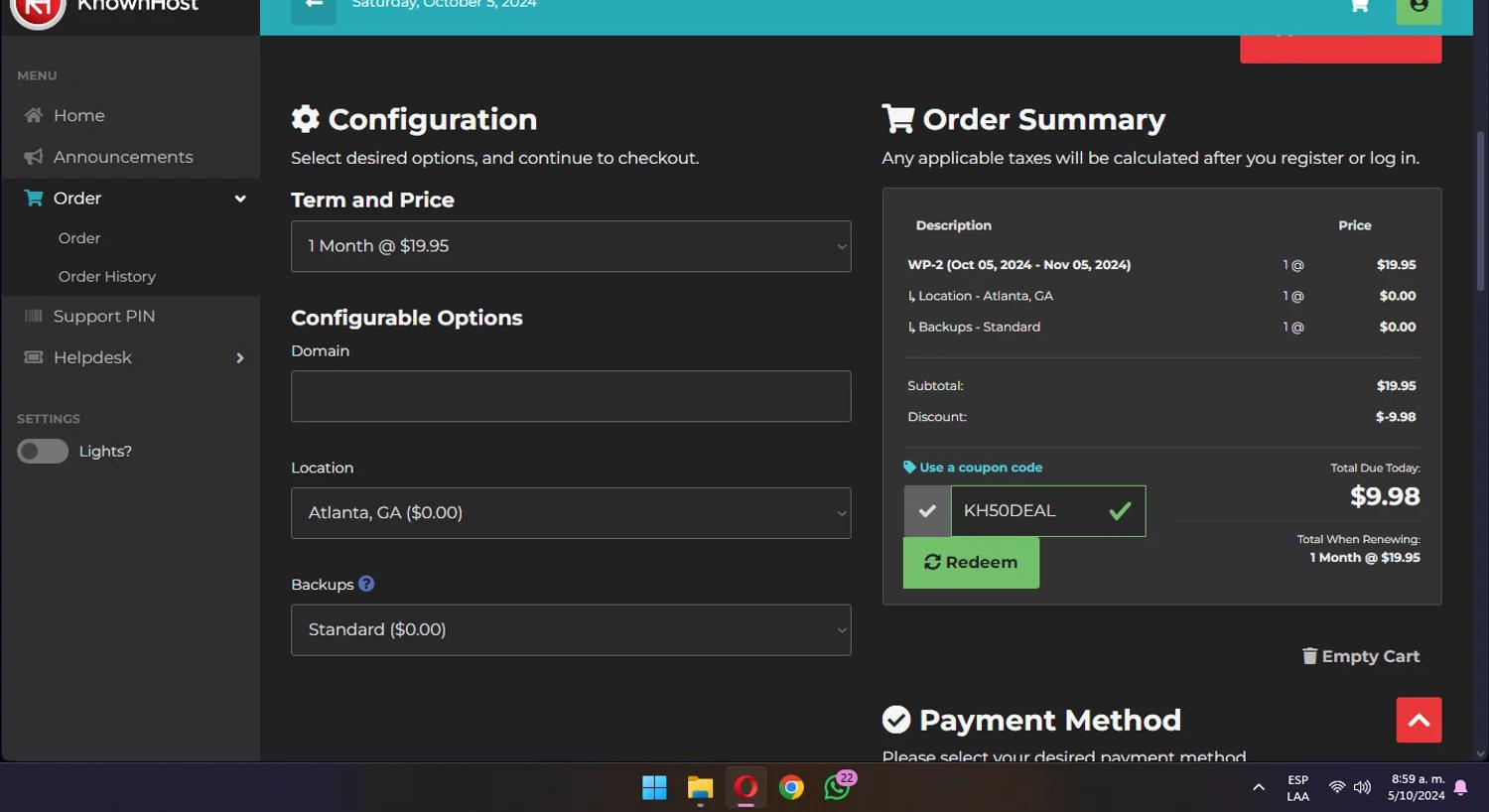 how to use KnownHost coupons