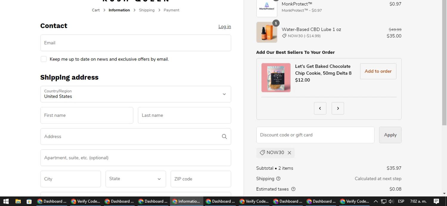 how to use Kush Queen coupons