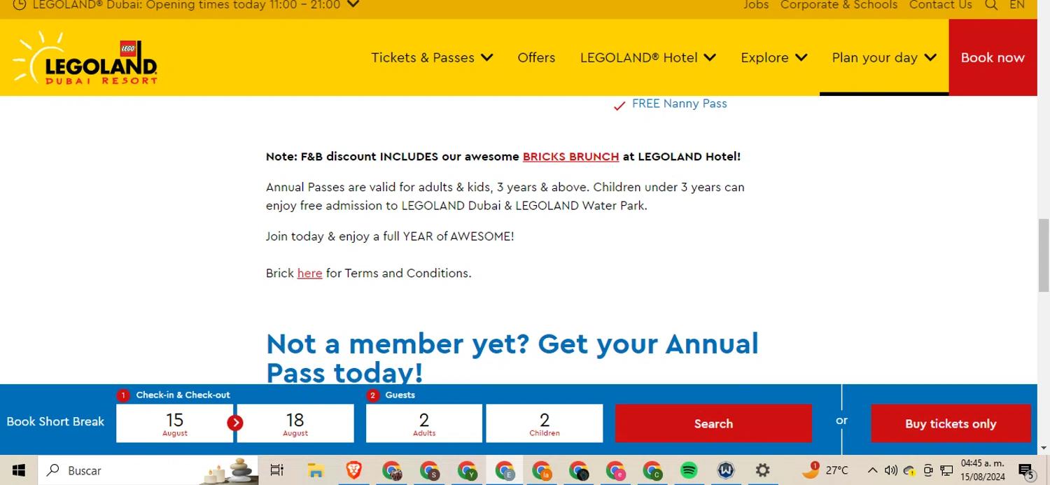 where to use LEGOLAND promo code box