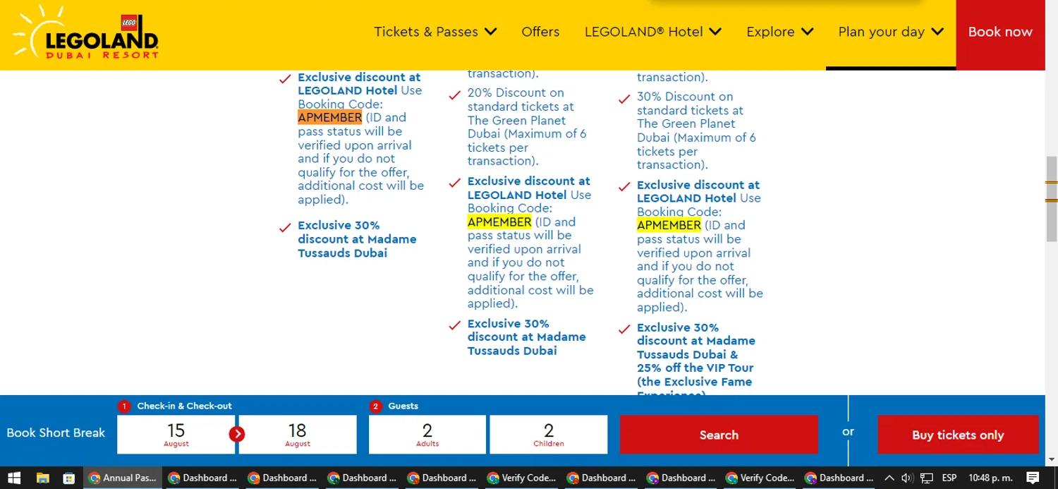 how to use LEGOLAND coupons