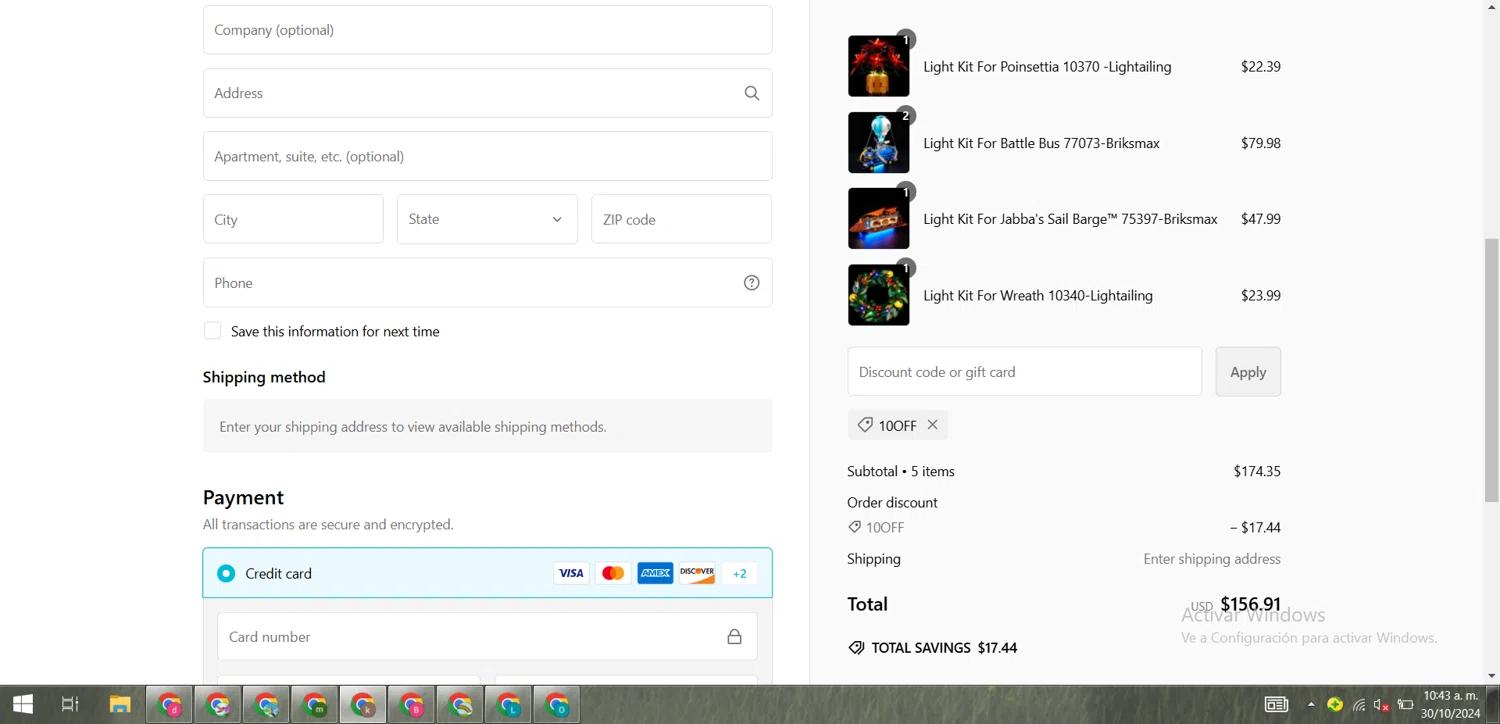 where to use Lightailing promo code box