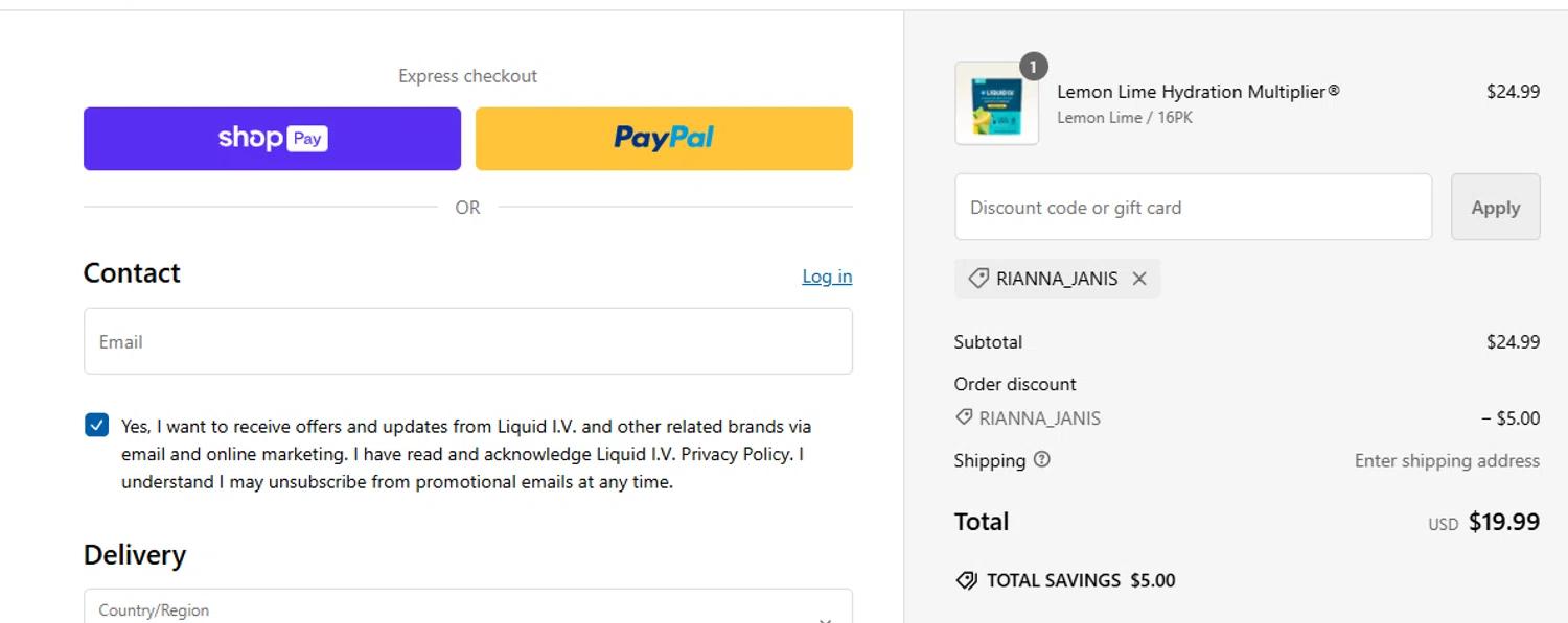 how to use Liquid IV coupons