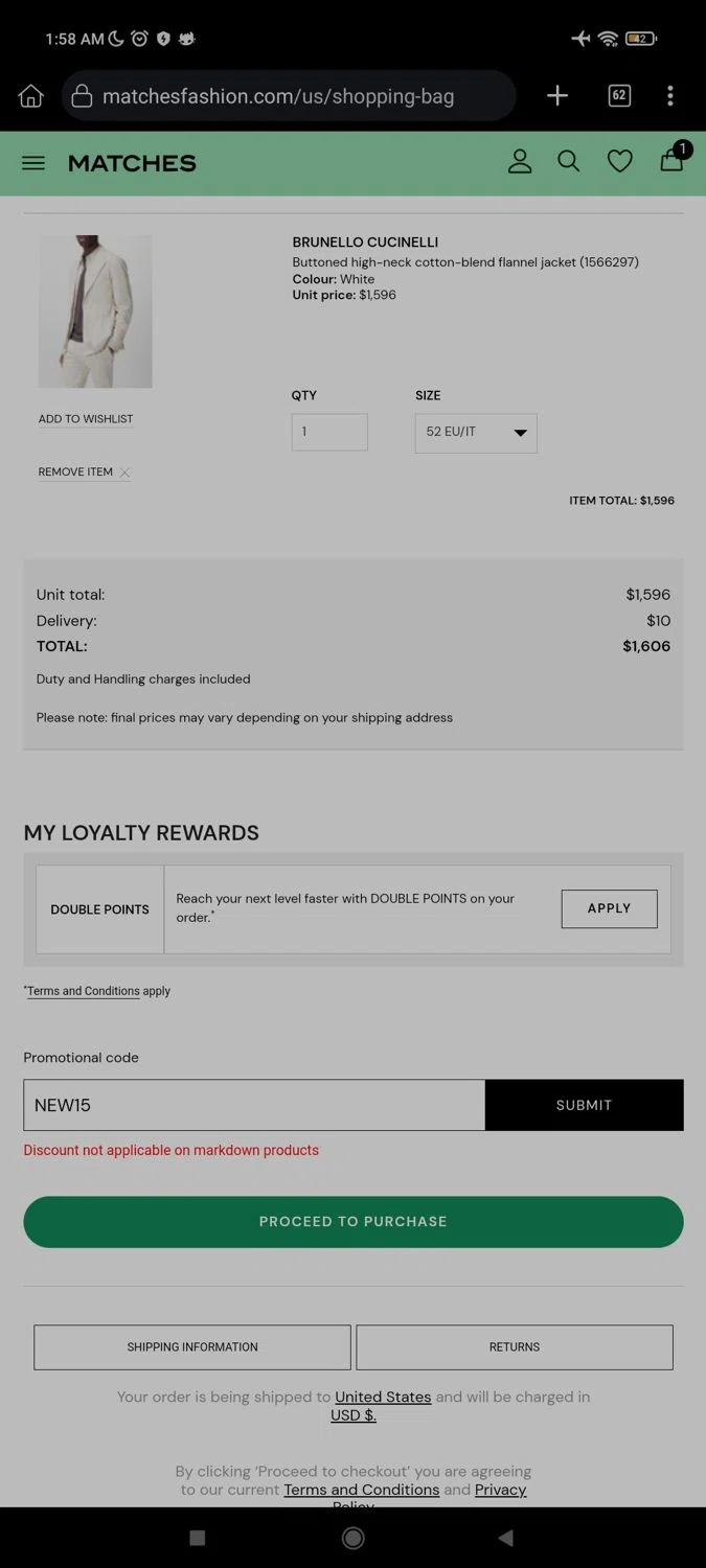 how to use Matches Fashion coupons