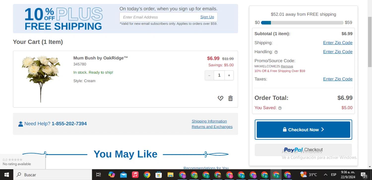 where to use Miles Kimball promo code box
