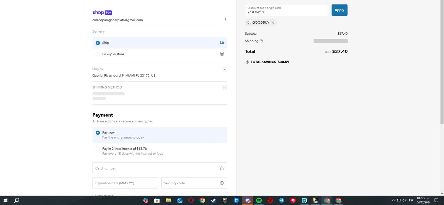 where to use Miss Lola promo code box