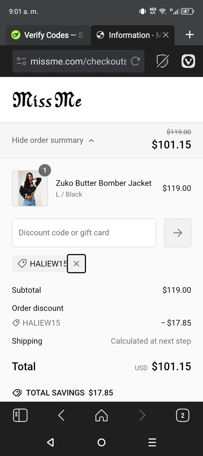 how to use Miss Me coupons