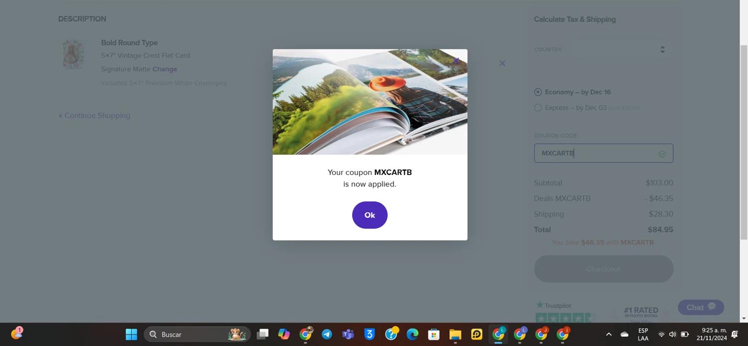 where to use Mixbook promo code box