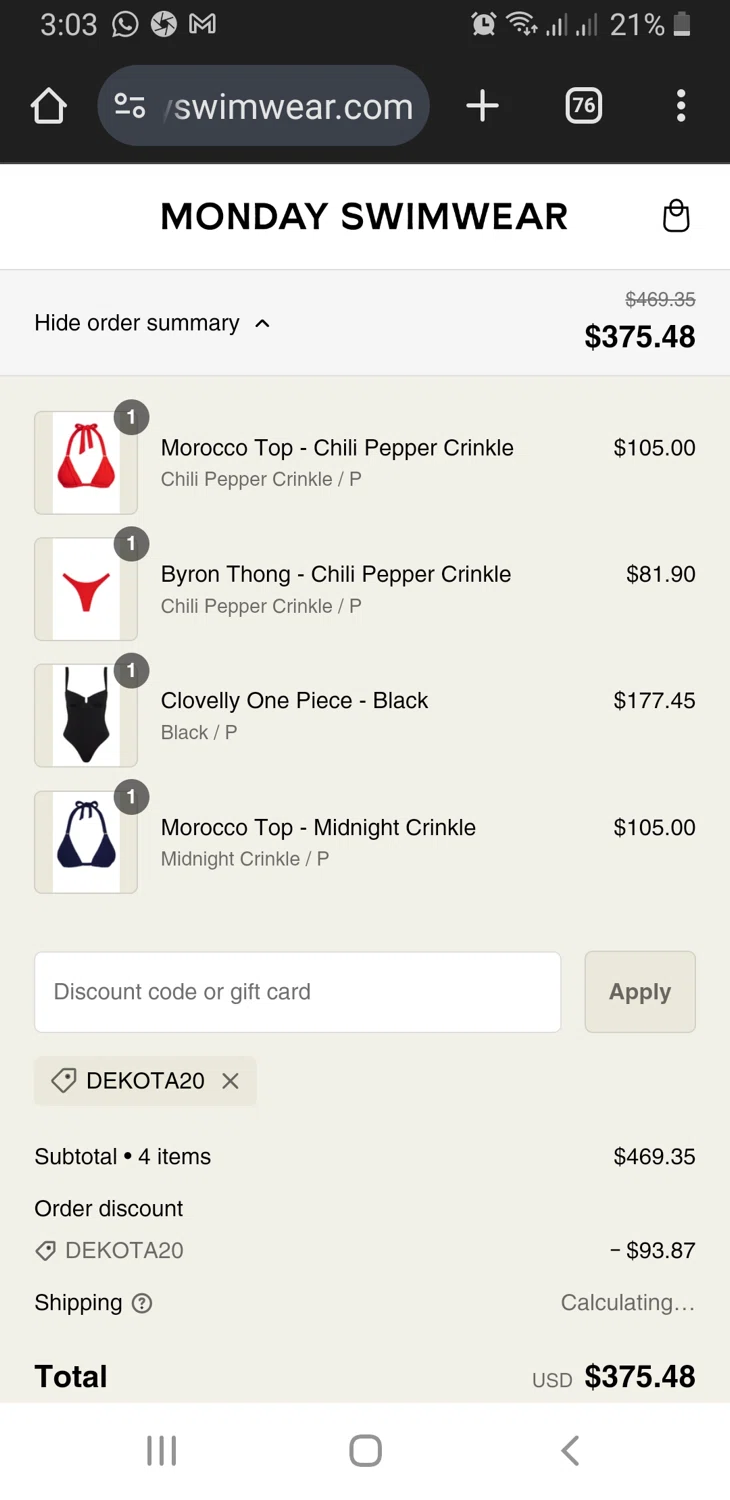how to use Monday Swimwear coupons
