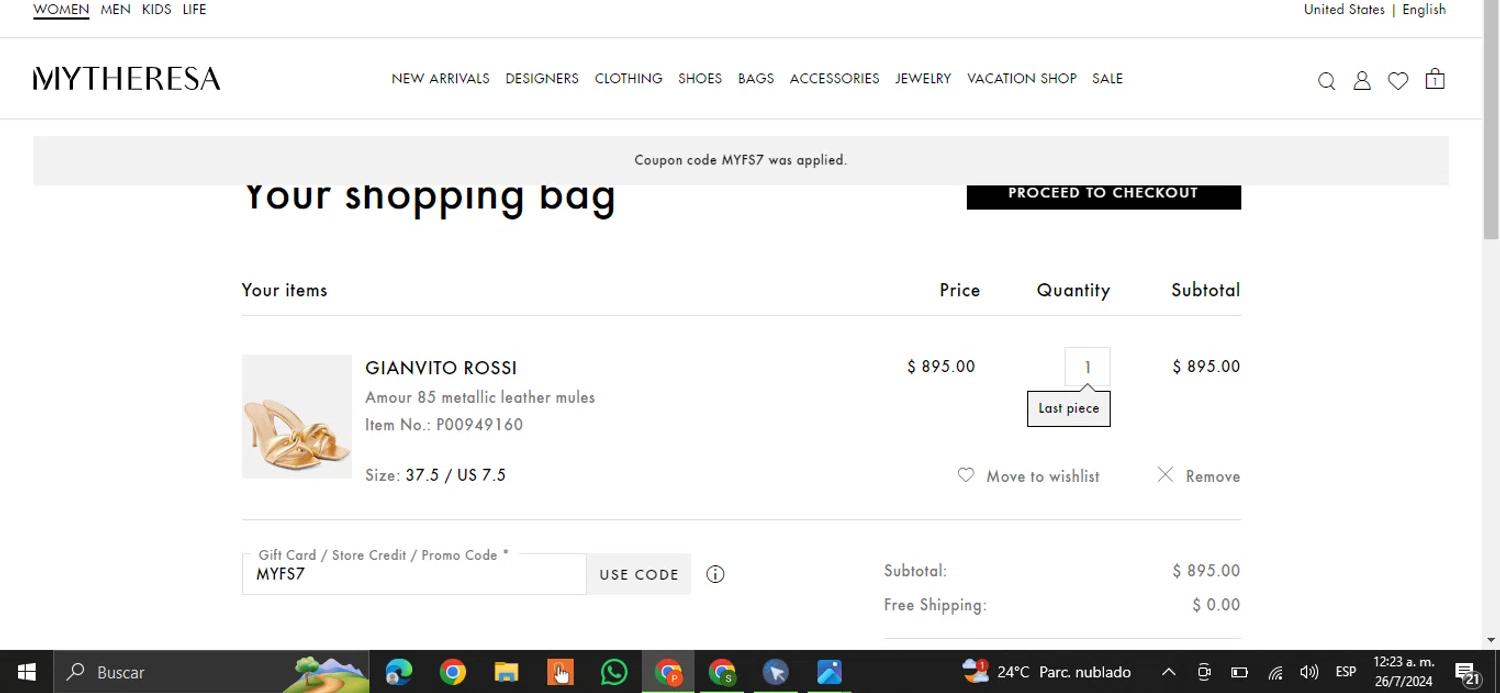 how to use Mytheresa coupons