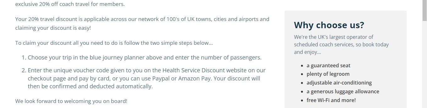 where to use National Express promo code box