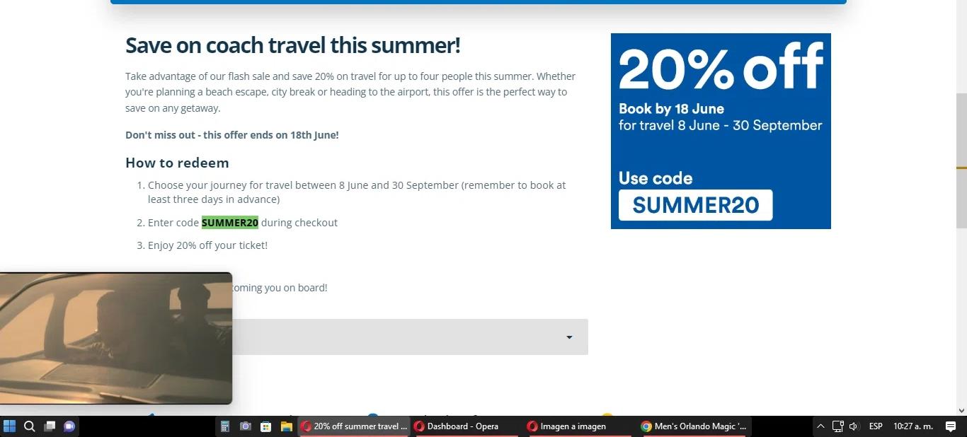 how to use National Express coupons