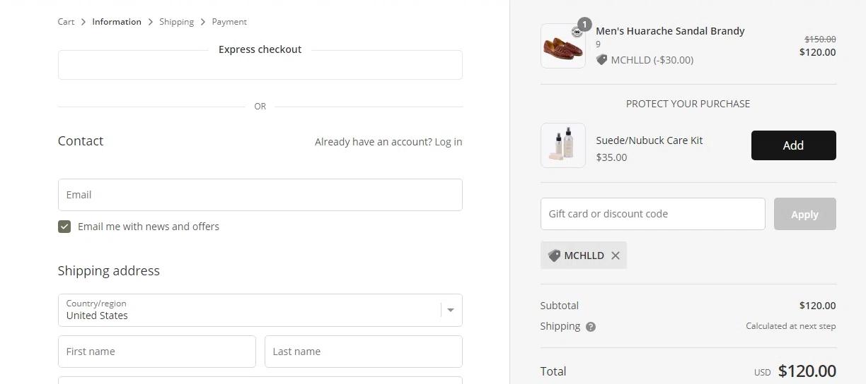 where to use Nisolos promo code box