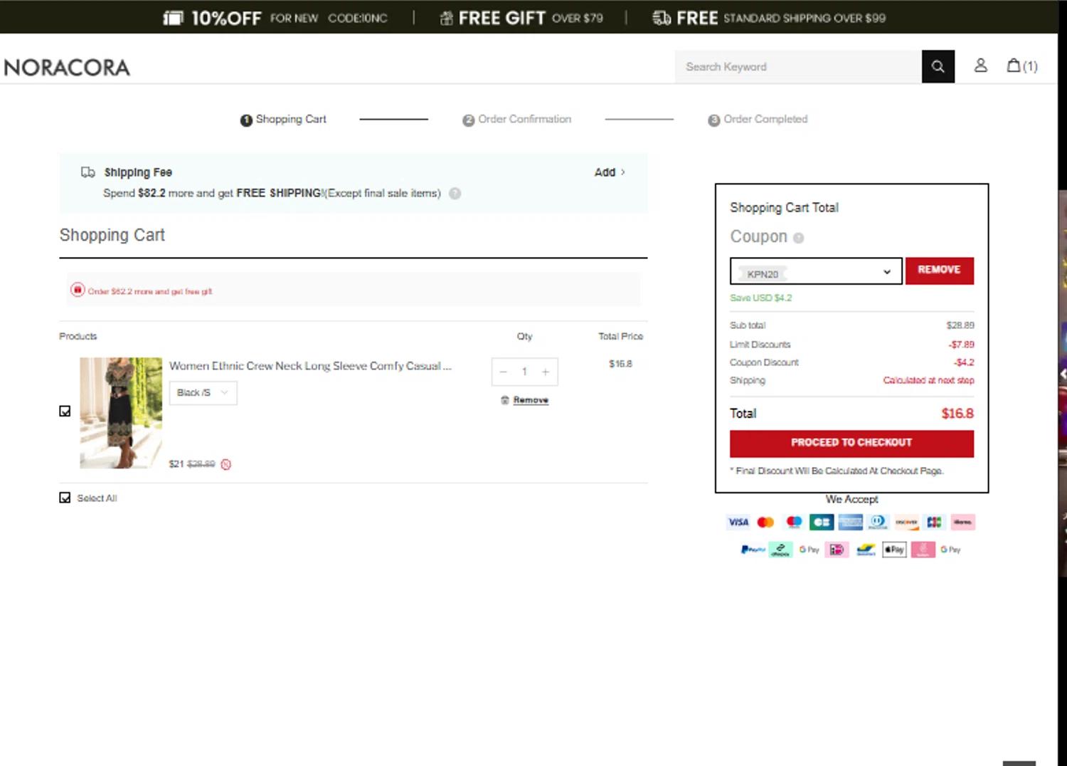 how to use Noracora coupons