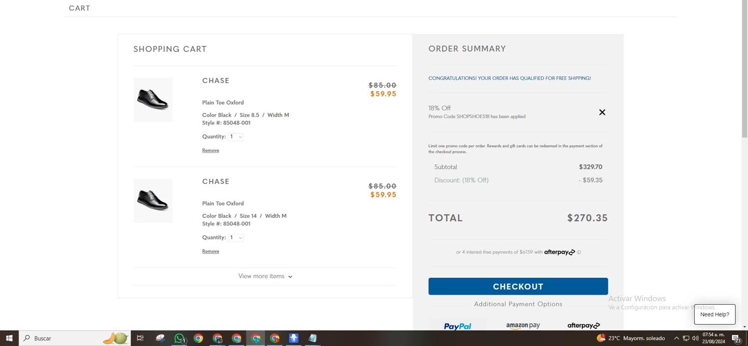 where to use Nunn Bush promo code box