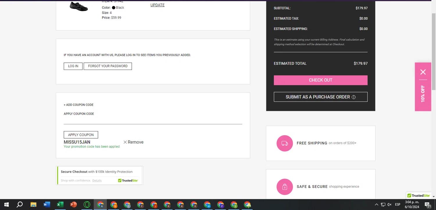 where to use Omni Cheer promo code box
