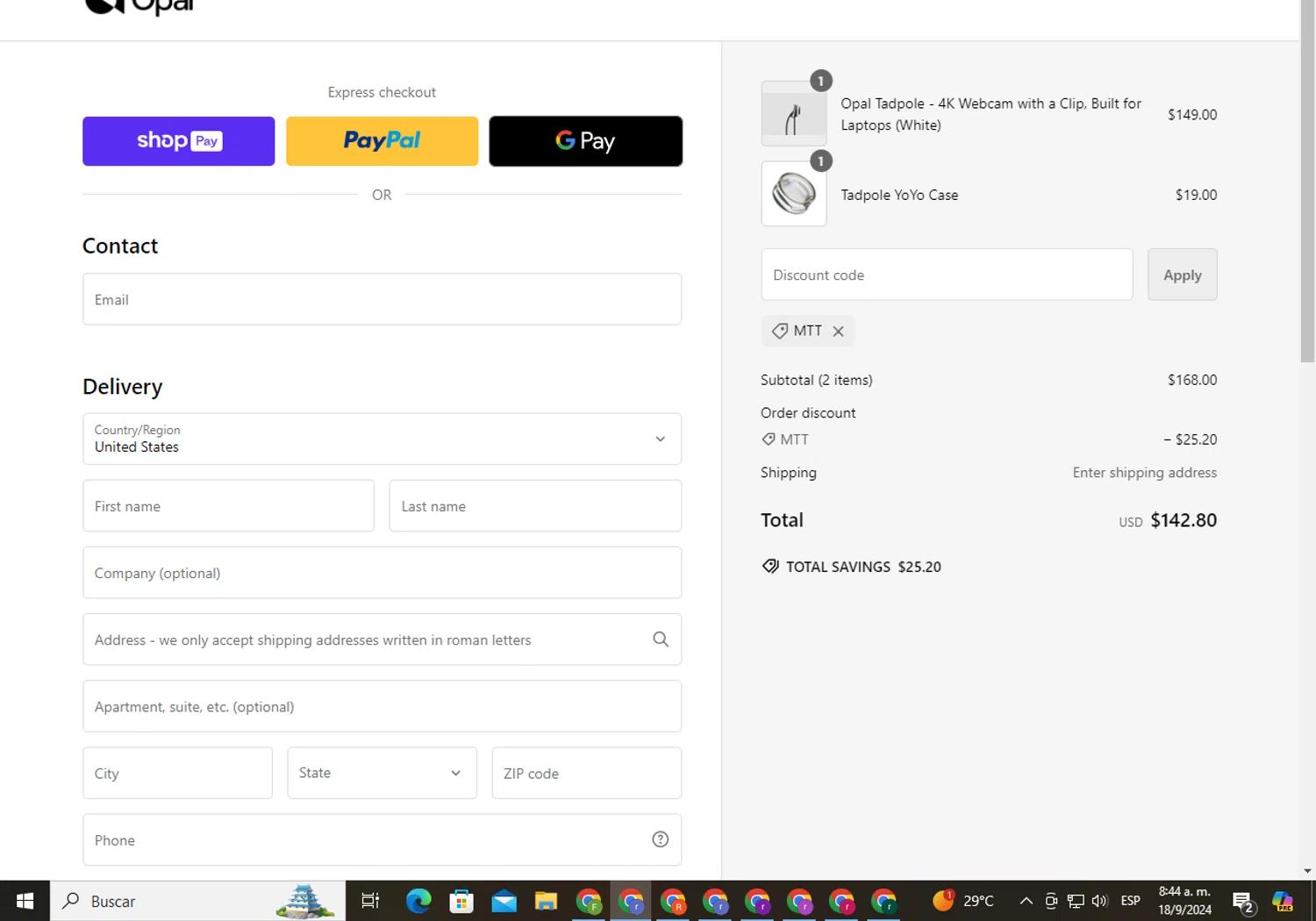how to use Opal coupons