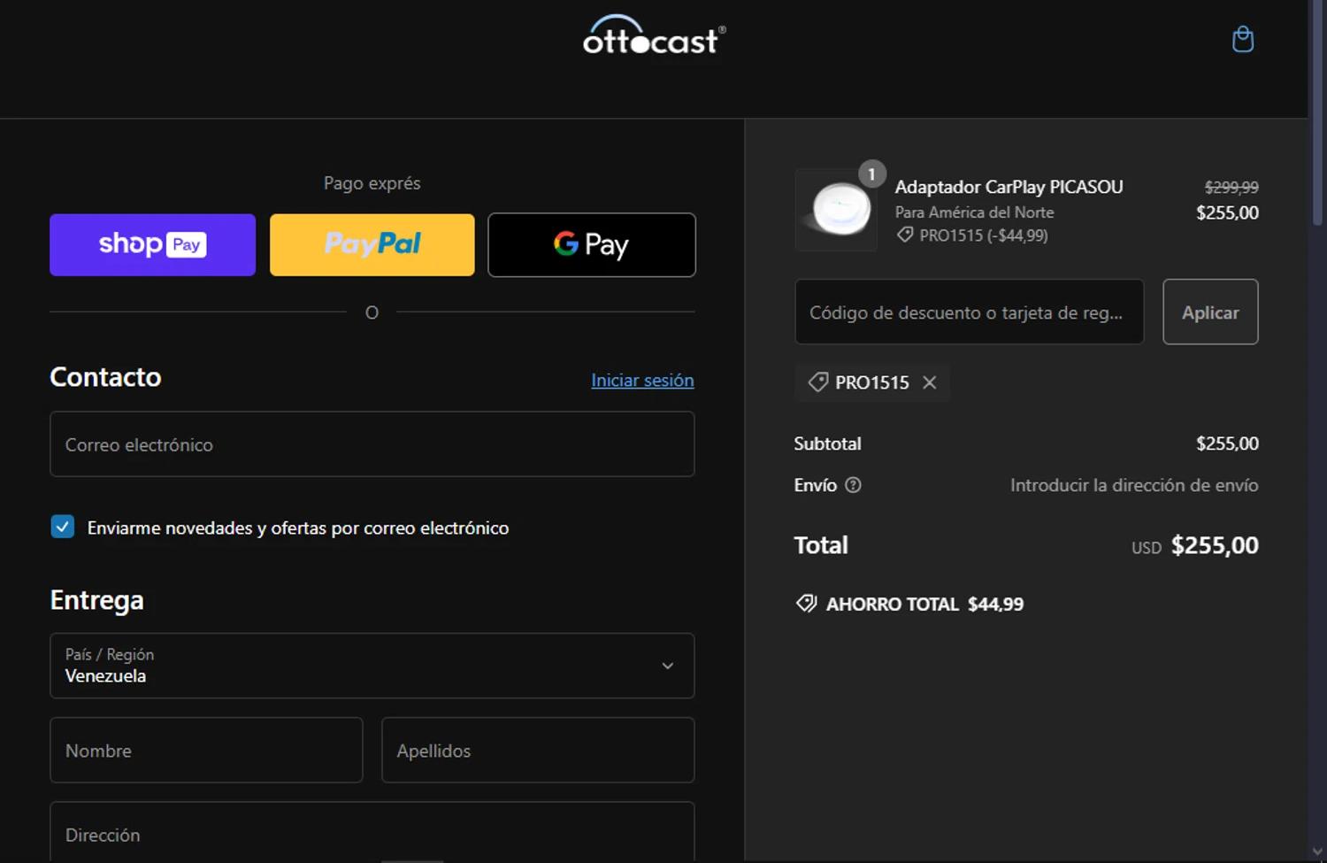 how to use Ottocast coupons