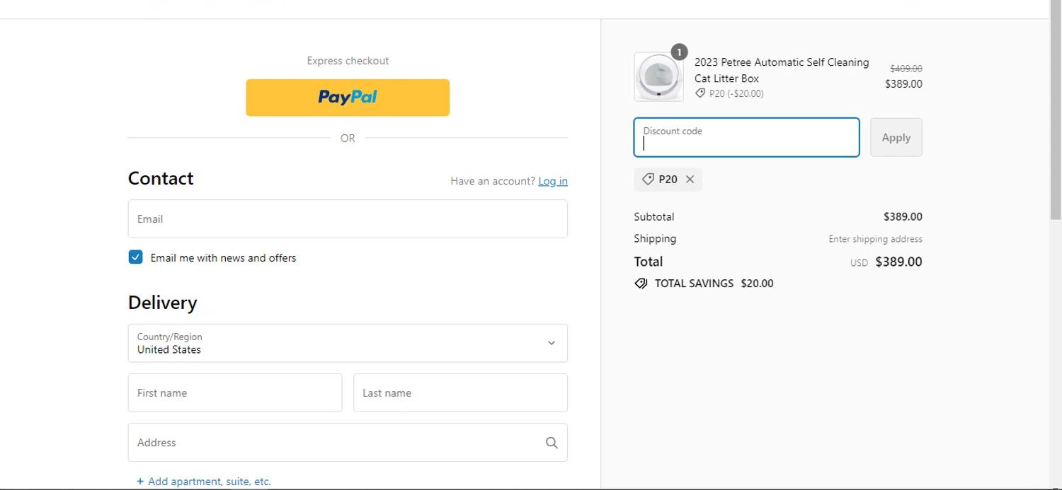 how to use Petree Litter Box coupons