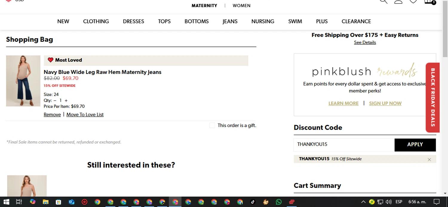 how to use PinkBlush Maternity coupons