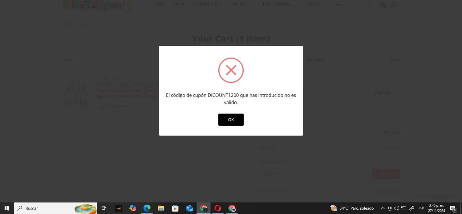 where to use Plaza Japan promo code box