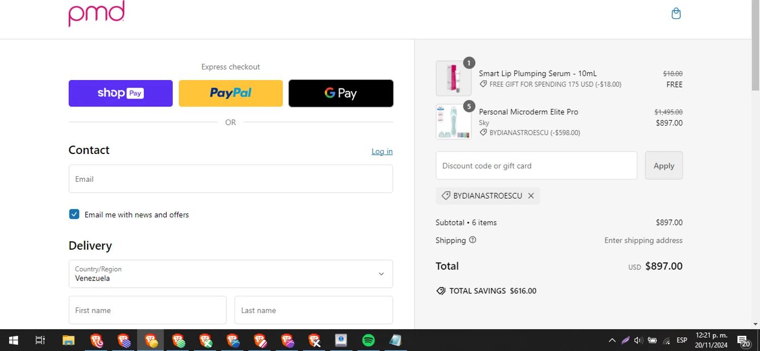 how to use PMD coupons