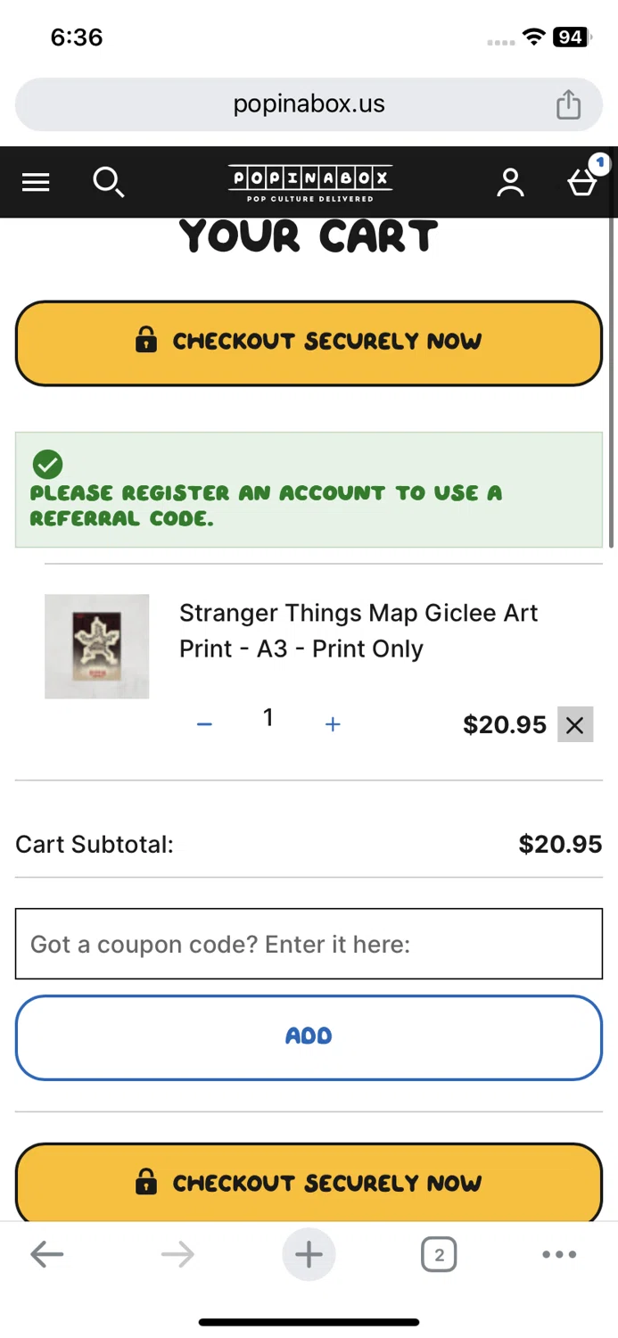 where to use Pop In a Box US promo code box