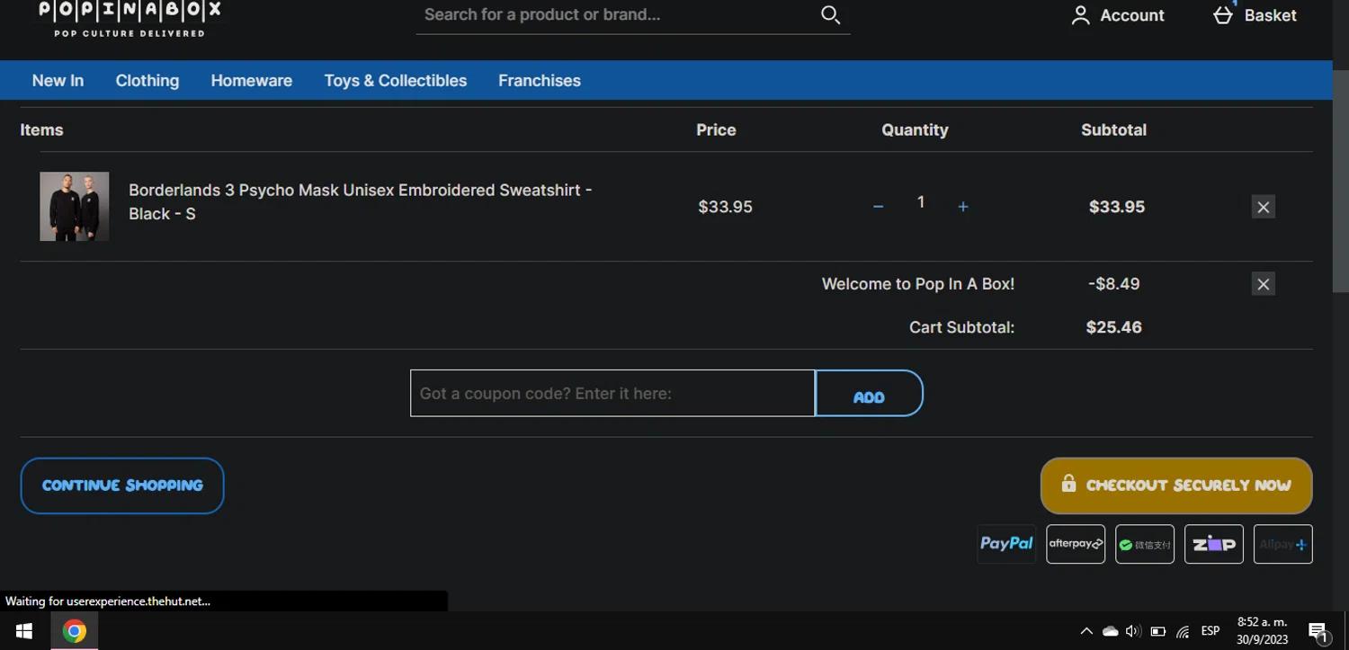 how to use Pop In a Box US coupons