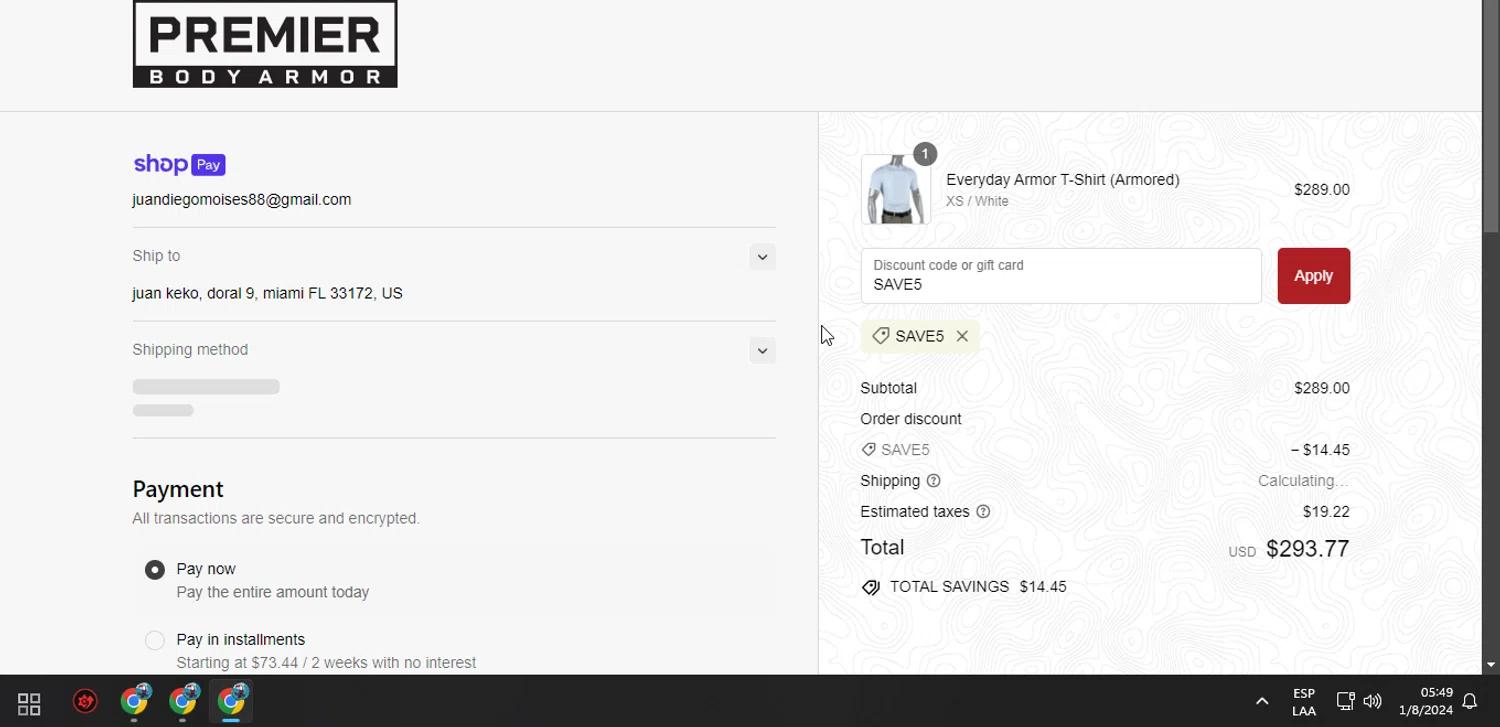 how to use Premier Body Armor coupons
