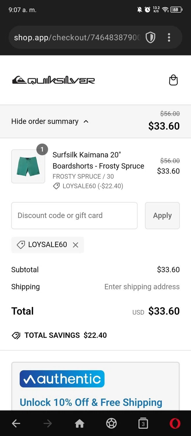 how to use QuikSilver coupons