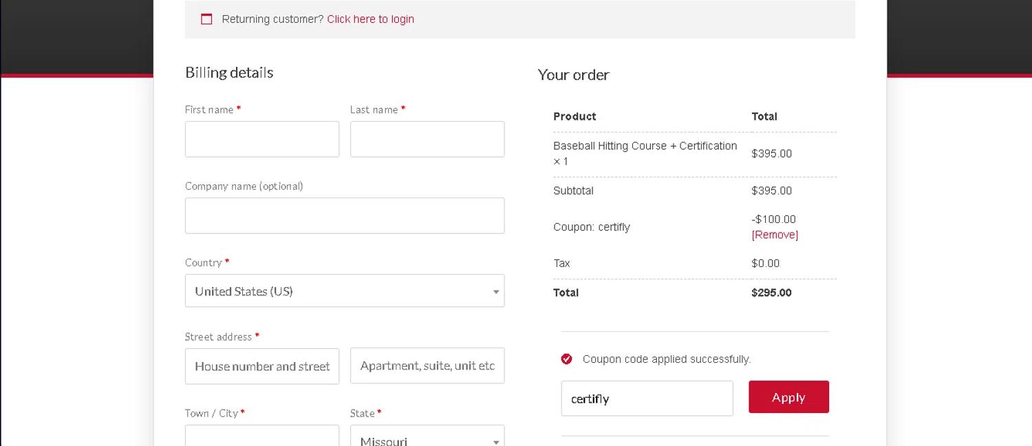 where to use Rapsodo promo code box