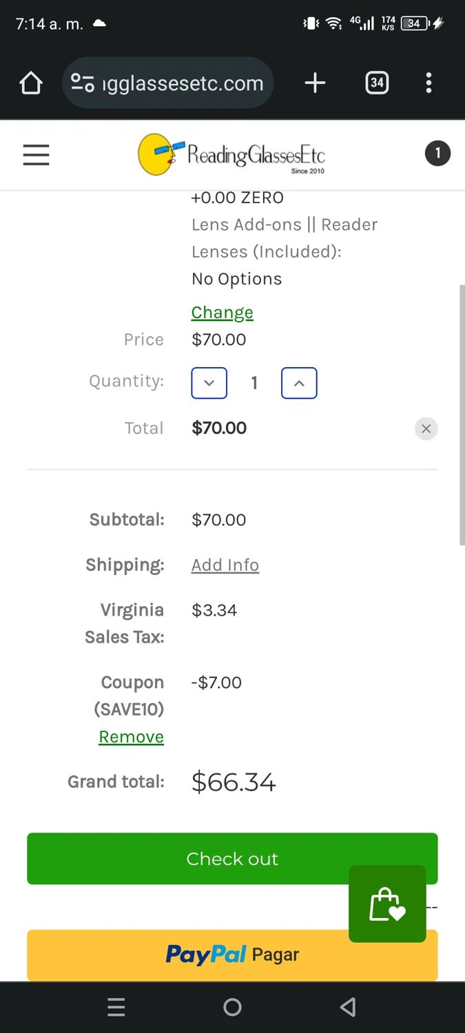 how to use Reading Glasses Etc.com coupons