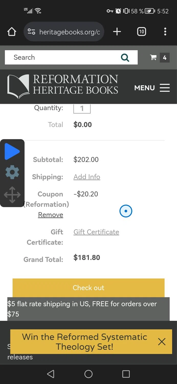 how to use Reformation Heritage Books coupons