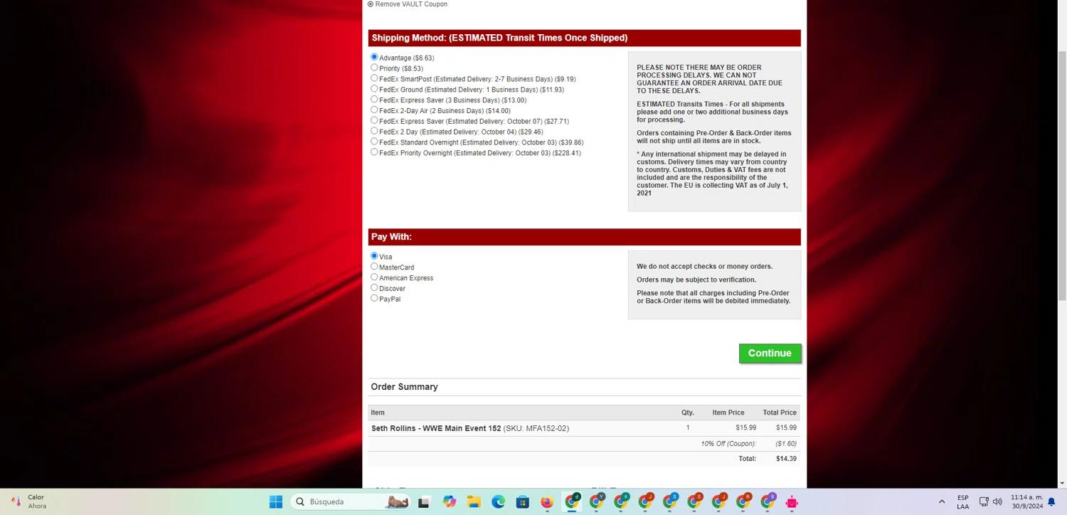 where to use Ringside Collectibles promo code box