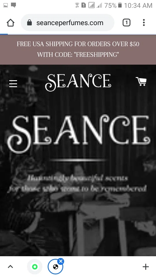 where to use Seance promo code box